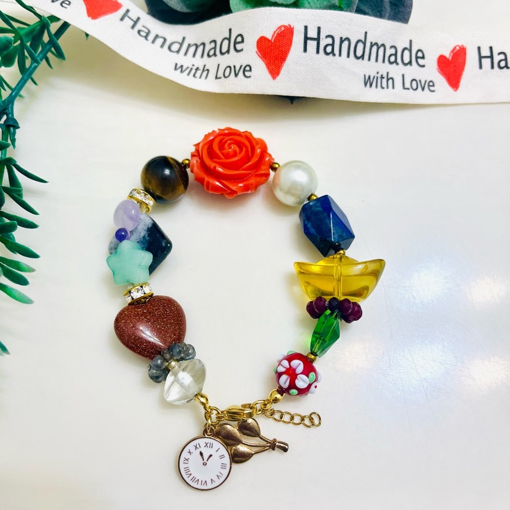 Colorful Handmade Charmed Bracelet
